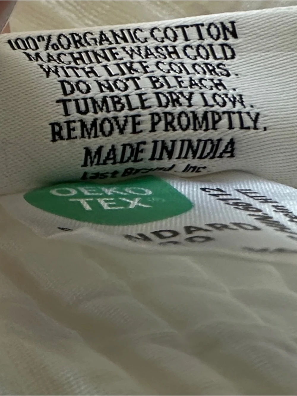Quince Organic Ribbed Cotton Pillow Shams - King - White - Like New